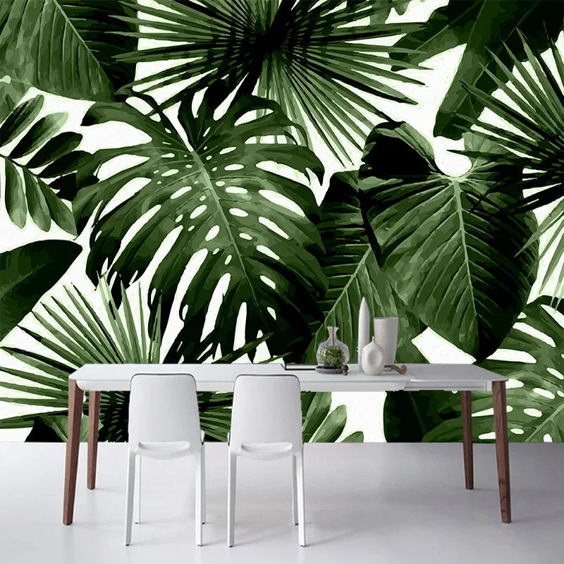 

Wallpaper Tropical Rain Forest Banana Leaves Photo Custom Wall Painting Living Room Bedroom TV Backgdrop Home Decor 3D Murals