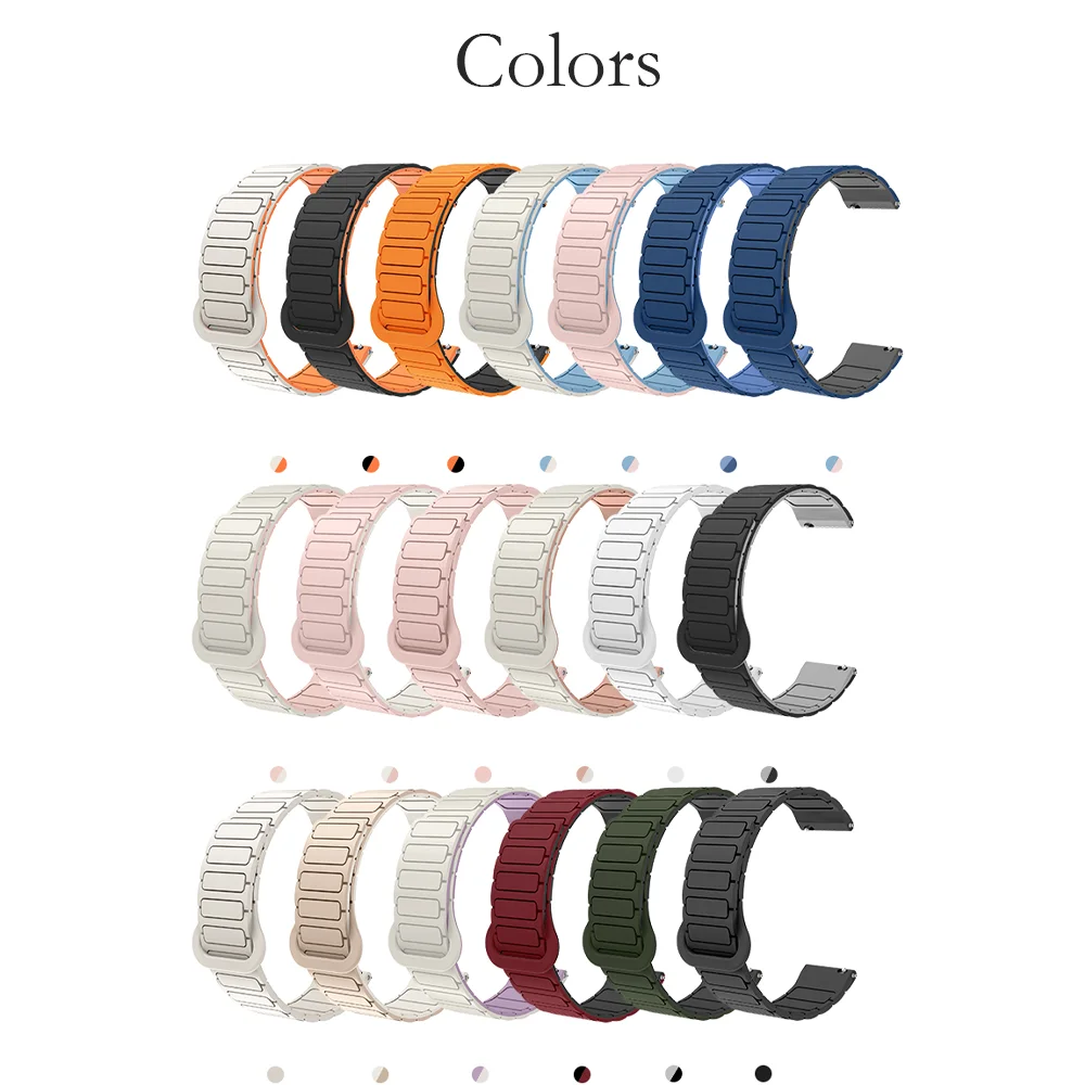 Магнитный браслет 22 мм для OPPO Watch X Armor Style, стабильная пряжка, быстросъемный мягкий легкий силиконовый ремешок для часов для мужчин и женщин