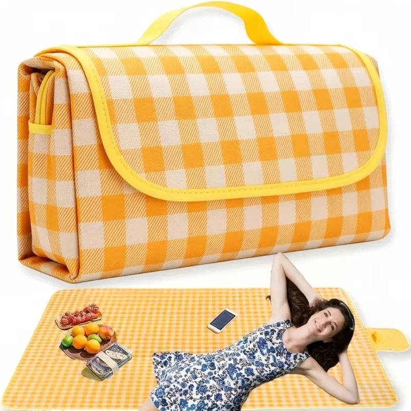 Outdoor Camping Mat Waterproof - Thickened Waterproof Non-Woven Picnic Mat, Portable
