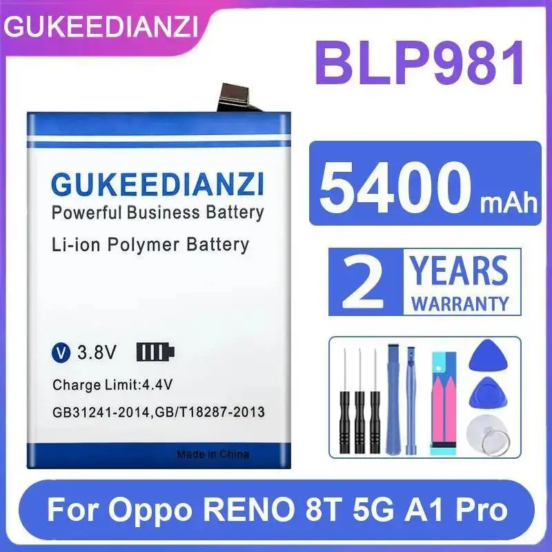 

Стабильный аккумулятор мобильного телефона BLP981 для Oppo Reno 8T 5G A1 Pro 5400 мАч