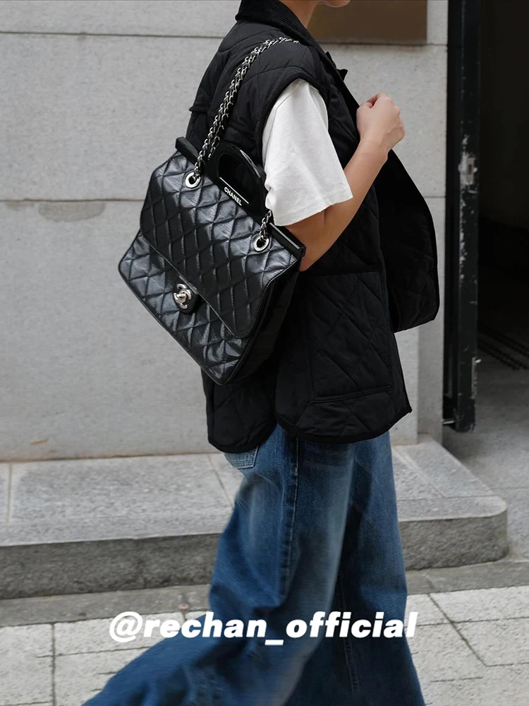 

Ретро-жилет женский стеганый из хлопка с ромбовидным узором, легкий, теплый, модный, в японском стиле, для повседневной носки