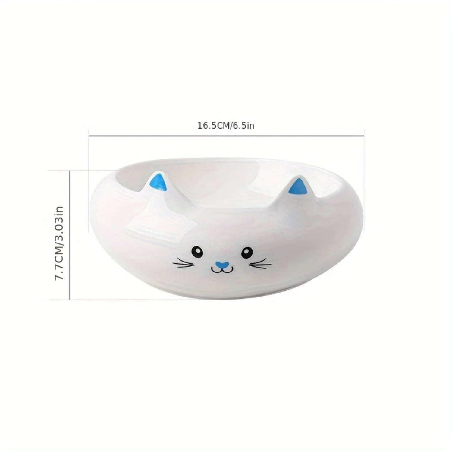 Elevated Ceramic Cat Bowls with Neck Protection, Anti-Tip Double Dishes for Cats and Dogs - Perfect Food and Water Bowls for Pet