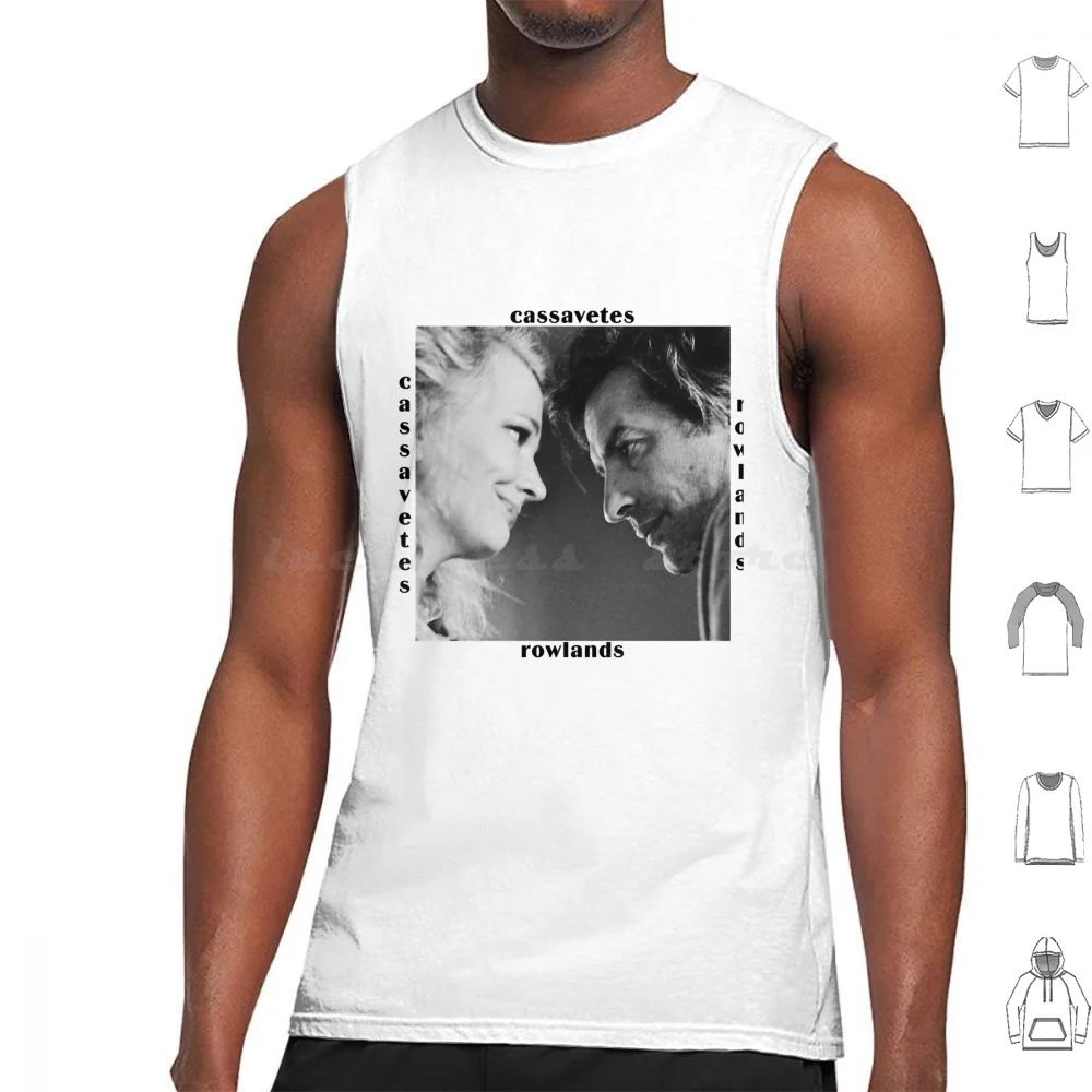 Cassavetes And Rowlands Tank Tops Print Cotton Gena Rowlands John Cassavetes A Woman Under The Influence Film Peter Falk