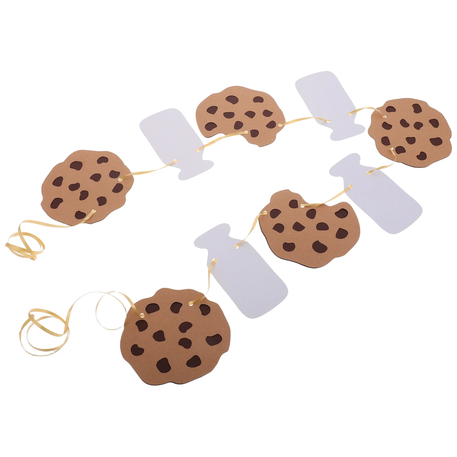 

2pcs Pull Green Cookie Milk Cookie Garland Prop Theme Vintage Theme Photo Backdrop Shower Garland Decorations