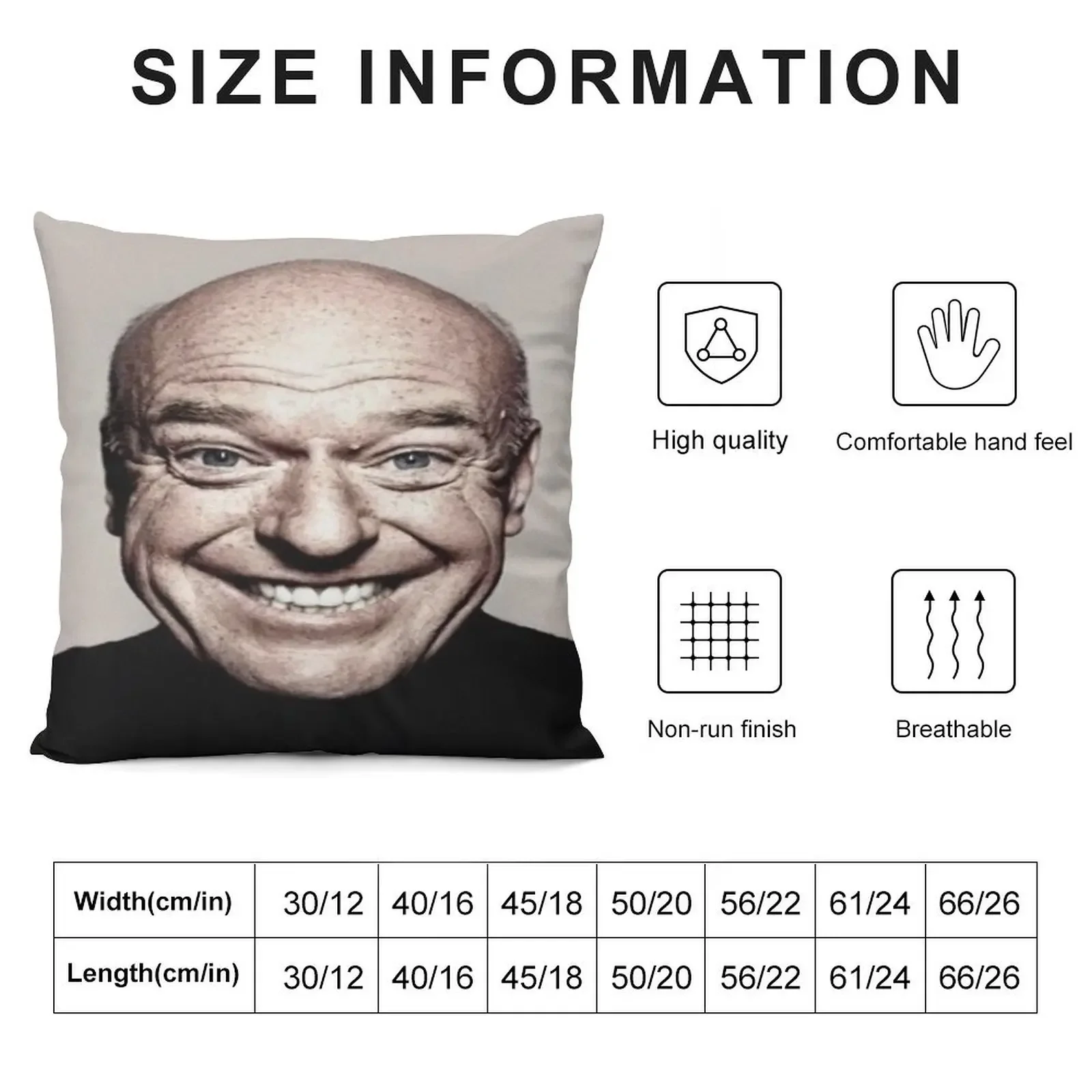 Stretched Hank Schrader Face Breaking Bad Meme Throw Pillow Sofa Cushions Cushions For Children pillow