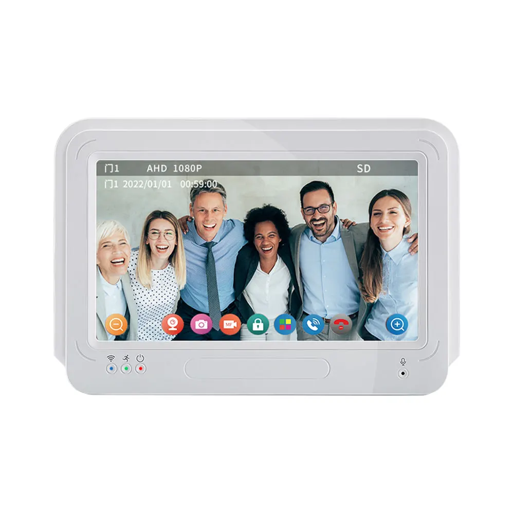 TUYA 1080P 7 Zoll Farb-Touchscreen Wifi Video Türklingel Smart APP Home Intercom Kit für NFC RFID Access Control System