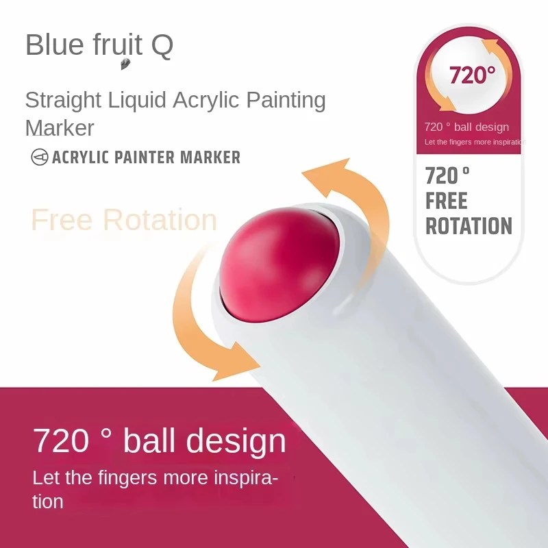 مجموعة أقلام تحديد الألوان الجمالية، أقلام فرشاة أكريليك جرافيتي، لوازم فنية لرسم القرطاسية، ملحقات العودة إلى المدرسة