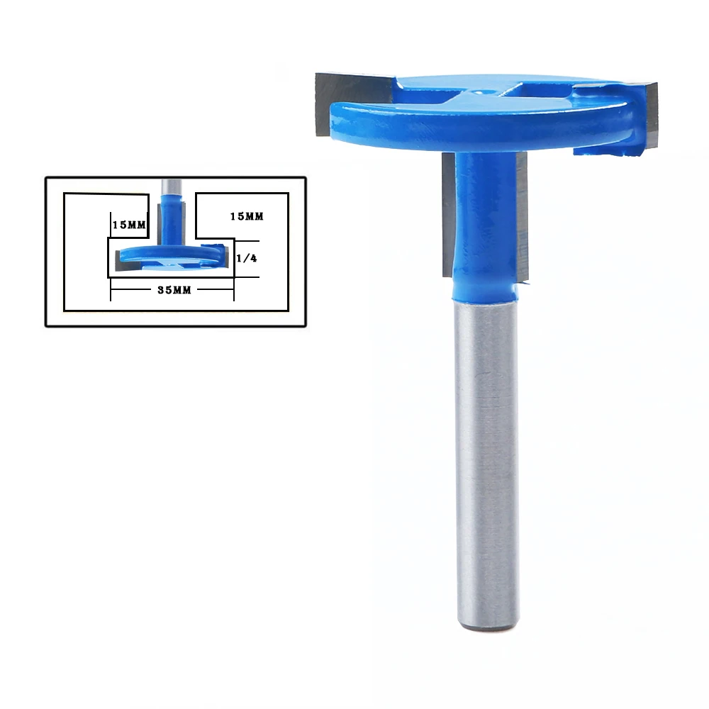 

Т-образный фреза с прямым и круглым хвостовиком, 1/4 дюйма