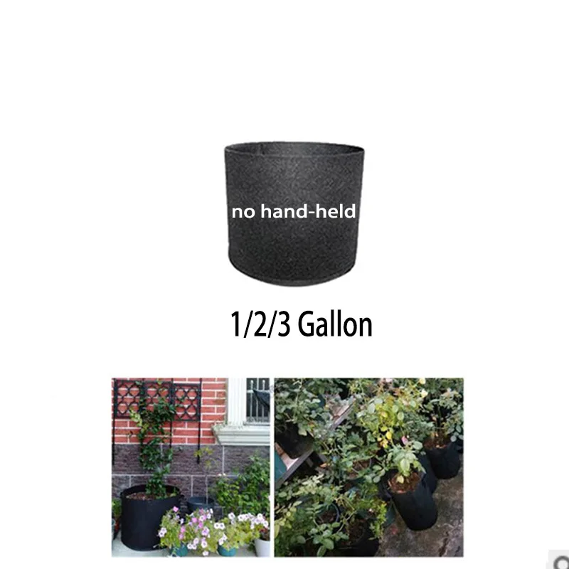 1/2/3 Gallon Big Plant Flower Grow Bags Pot Home Garden Tools Potato Strawberry Fabric Vegetable Jardin Gardening Growing Pots