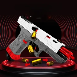 Arma tática de brinquedo Glock Blowback Pistola manual, G1 Soft Bullet Blaster, armas de airsoft, pistola pneumática para adultos e meninos