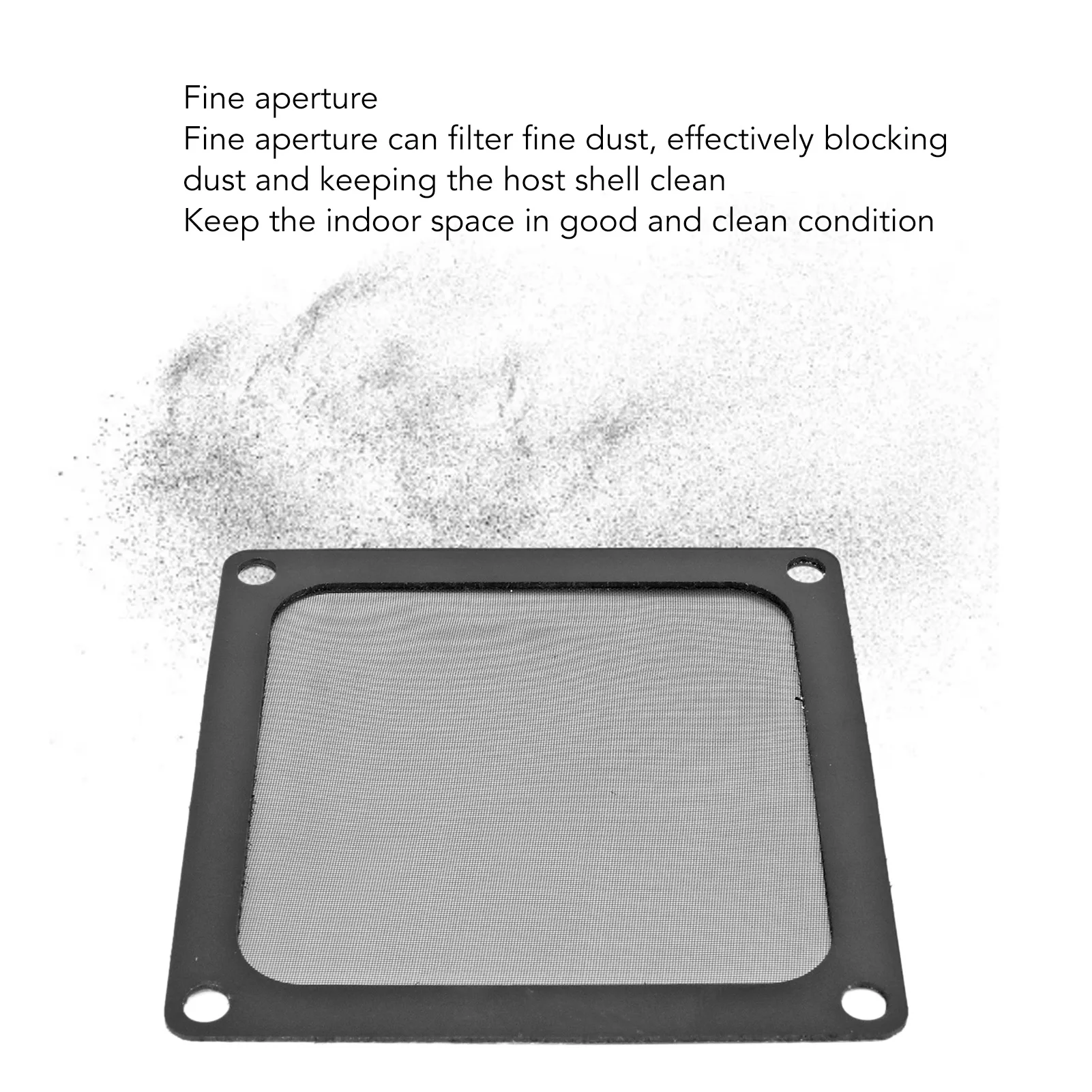 5PCs PC Computer Case Cooler Fan Dust Filter Magnetic Frame Dustproof PC Fan Dust Filter Mesh Black 80mm PC Case Fan Dust Filter
