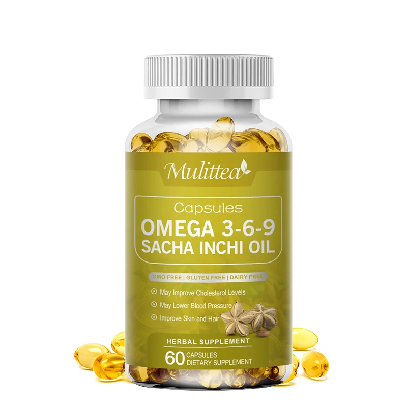 Sacha Inchi Oil 1000mg |Rich Source of Omega 3, 6 and 9 |Essential Fatty Acids|Odorless Softgel Much Healthier Than Fish Oil