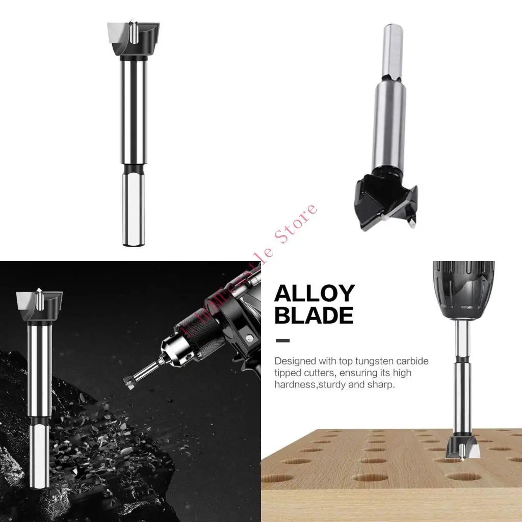 

63HF Tip Forstners Drill Bit 17mm Round Shafts for Precisions Woodwork