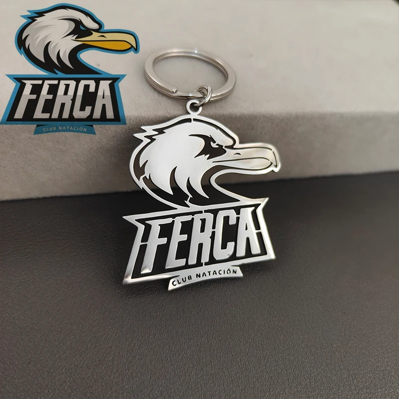 Custom Logo Painting Graffiti Keychain Personalized Children Drawing Diy Keyring Stainless Steel Keychains Anti Allergy Gift
