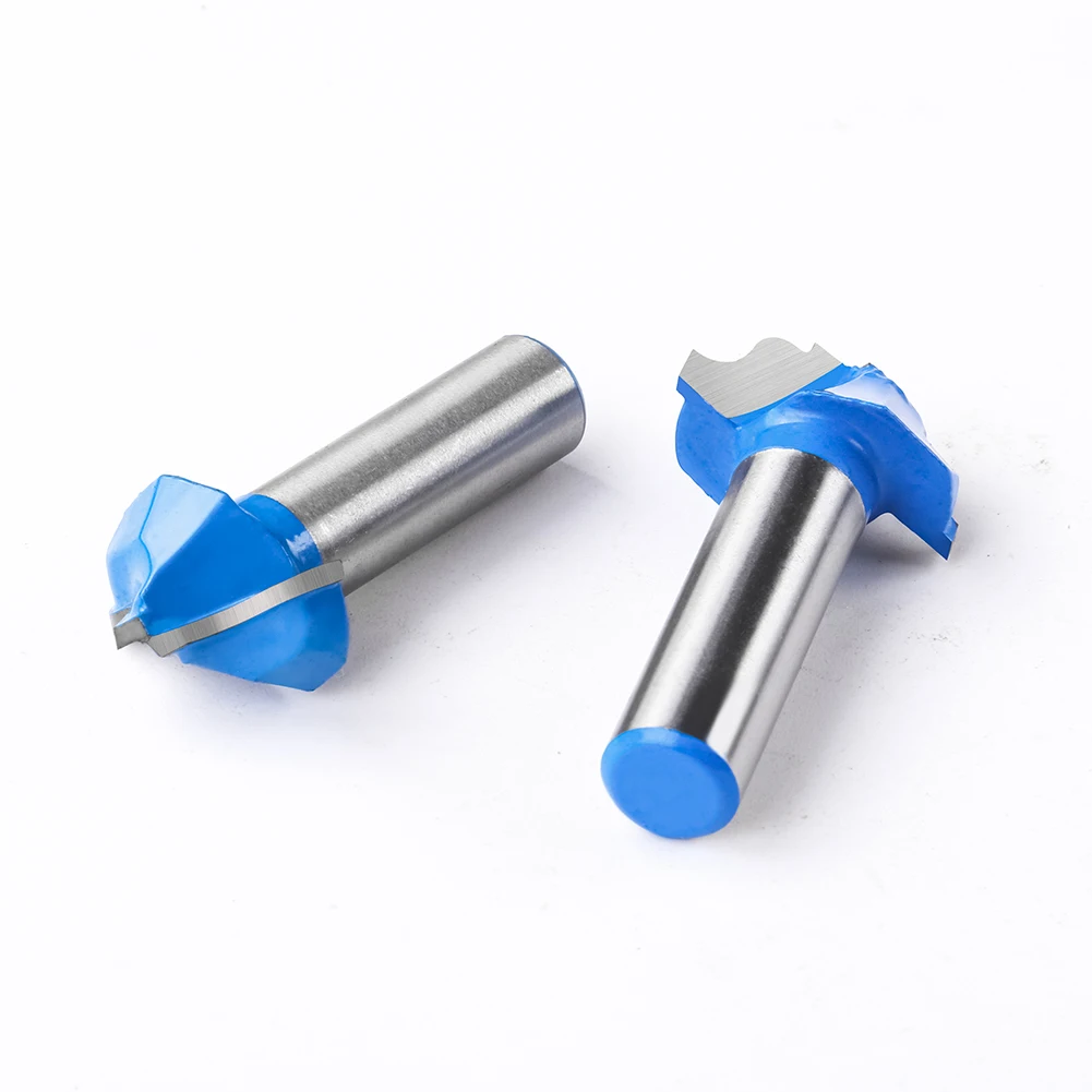 1pc 12mm 1/2 "haste dupla s-tipo linha roteador bit porta do armário painel de moldagem linha roteador bit aparar máquina fresagem roteador bit