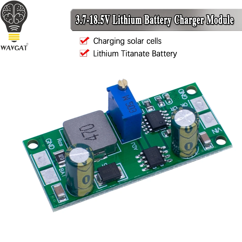 WAVGAT DD28CRTA 1A 3.7-18.5V Charging Board For Lithium Batteries Or Lithium Battery Packs Battery Charger Module