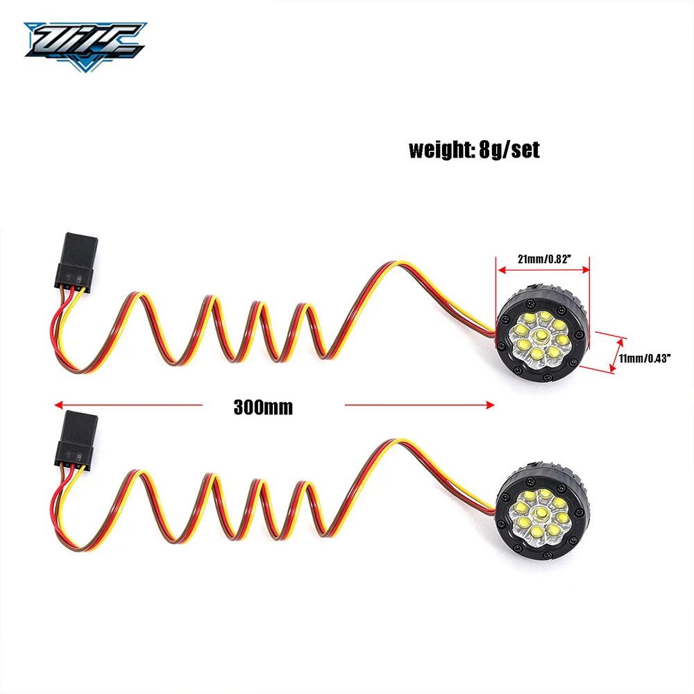 3-CH Mode RC Crawler LED Lights Kit Breathing Flash Light for Axial SCX10 Traxxas TRX4 TRX6 Gen8 1/10 1/8 RC Car Upgrade Parts