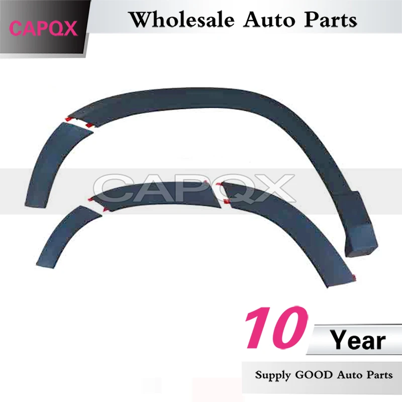 CAPQX 1set Front and Rear Bumper Wheel Eyebrow For Volkswagen Tharu 2019-2022 Fender Wheel Eyebrow Trim Anti-collision Strip