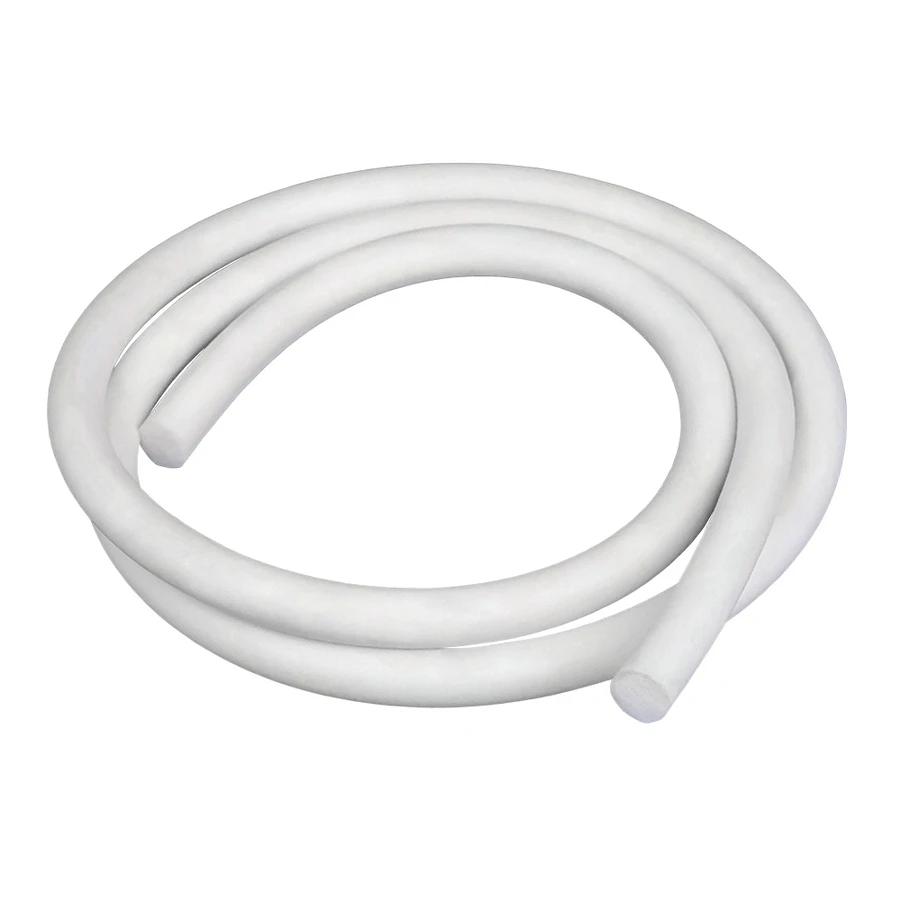 10 Meters Silicone Rubber Foamed Strip Round Optional Dia White Sponge Backer Rod Seal Strips VMQ Foaming Cord