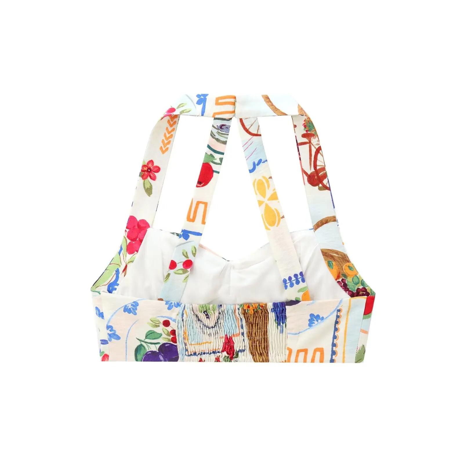 ZBZA 세련된 인쇄 짧은 탑과 망토 스커트 세트 여성 가을 ​​새로운 도착 폴리 에스터 섬유 하이 패션 앙상블