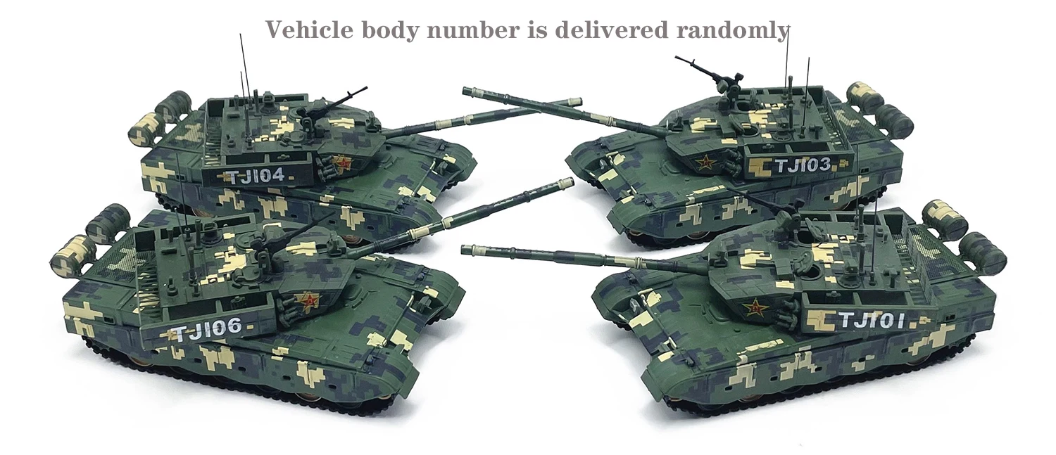 1: 72 China ZTZ-99A main battle tank model  Digital camouflage  Alloy body model Vehicle body number is delivered randomly