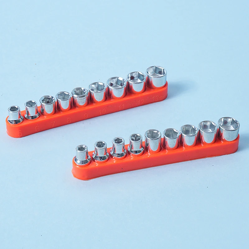 9Pcs Hexagonal Sleeve Head Square Head Conversion Head Electric Tool Accessory Set Hardware Tools Electric Drill Accessories