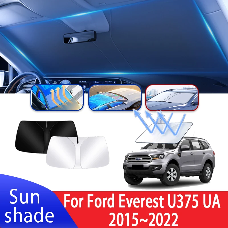 

Auto Parts For Ford Everest U375 UA 2015~2022 2021 Car Heat Insulation Sun Visor Summer Heat Insulation Board Accessories Tools