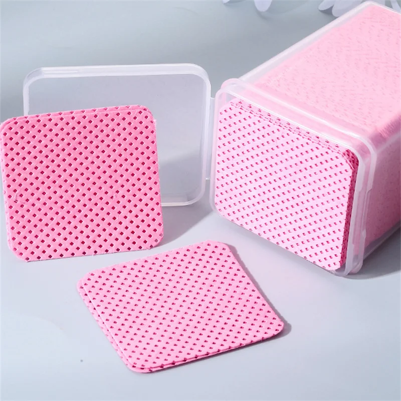 20/50/100/300/1000pcs Lint-ฟรีผ้าเช็ดทําความสะอาดเล็บเจลทําความสะอาดเนื้อเยื่อเล็บ Remover Pads สําหรับเล็บความงามทําความสะอาดเครื่องมือ