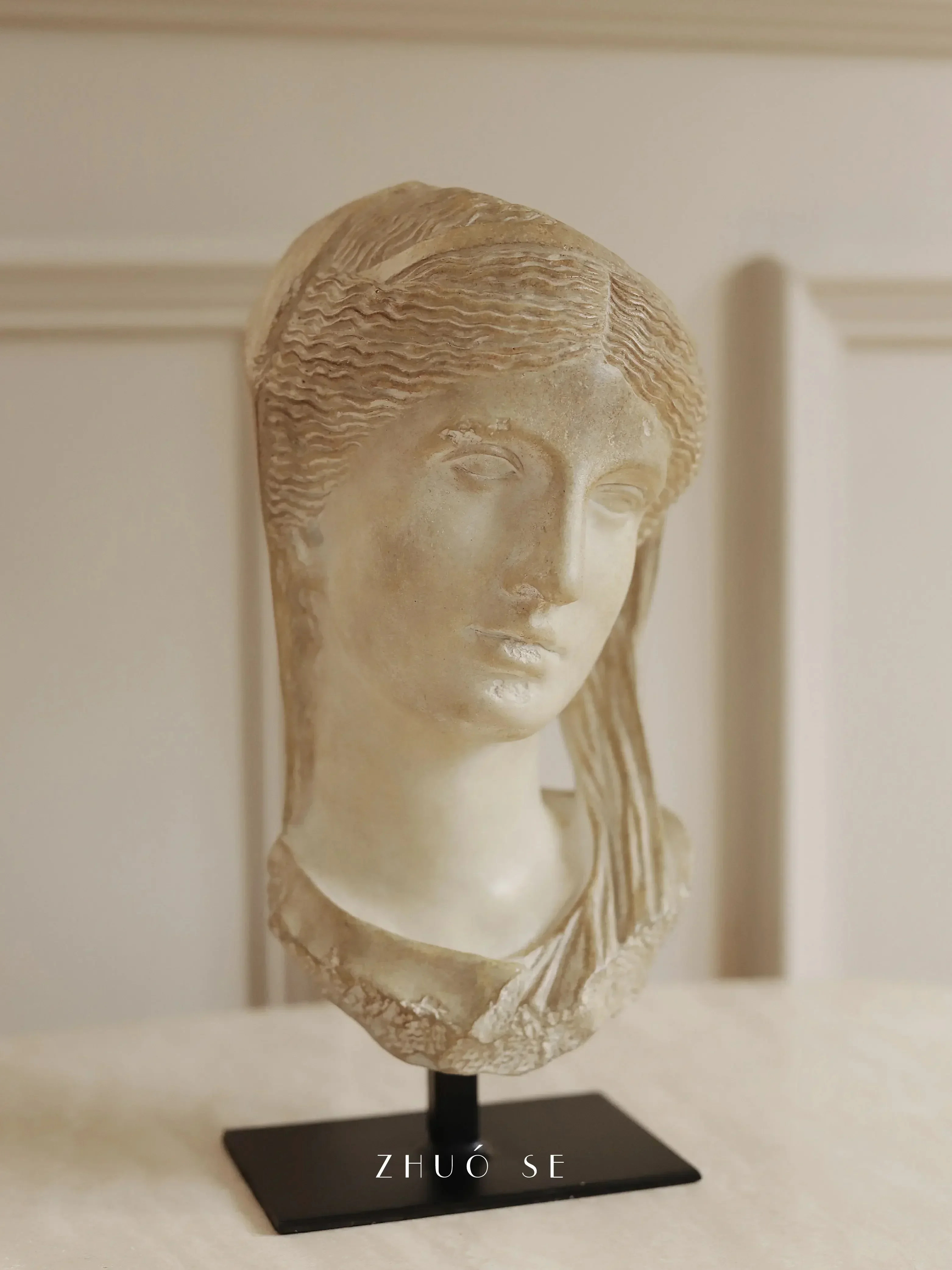 ZHUOSE Museum Aphrodite sculpture head nostalgic retro living room art ornament