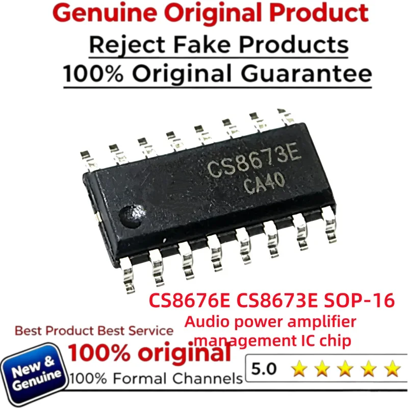 10pcs New and Genuine High Quality Original CS8676E CS8676 CS8673E CS8673 Audio Power Amplifier Management IC Chip SOP-16