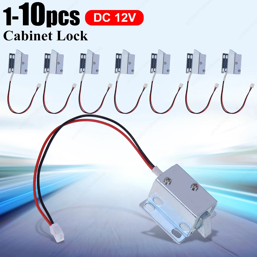 

Электрический замок постоянного тока 12 В, антивибрационный электрический замок с болтом, низкое энергопотребление, противоскользящий для стеллажа для хранения почтового ящика