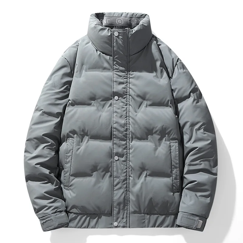 

2025 Winter Men's Lightweight Down Jacket Short Stand Collar Thick Warm Jacket Casual Down Jacket Outdoor Clothing
