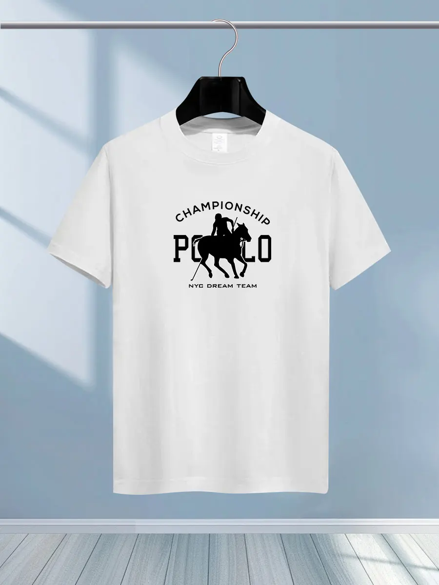 

2024 new luxury men's summer fashion PO Ma print T-shirt pure cotton crewneck casual trend high-end Y2K high quality