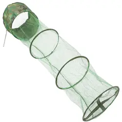 1.1M/1.4M Fishing Nets Glued Steel Fork Fish Guards Foldable Quick-Drying Fishing Nets Fishing Tools Fish Trap Fishing Locating