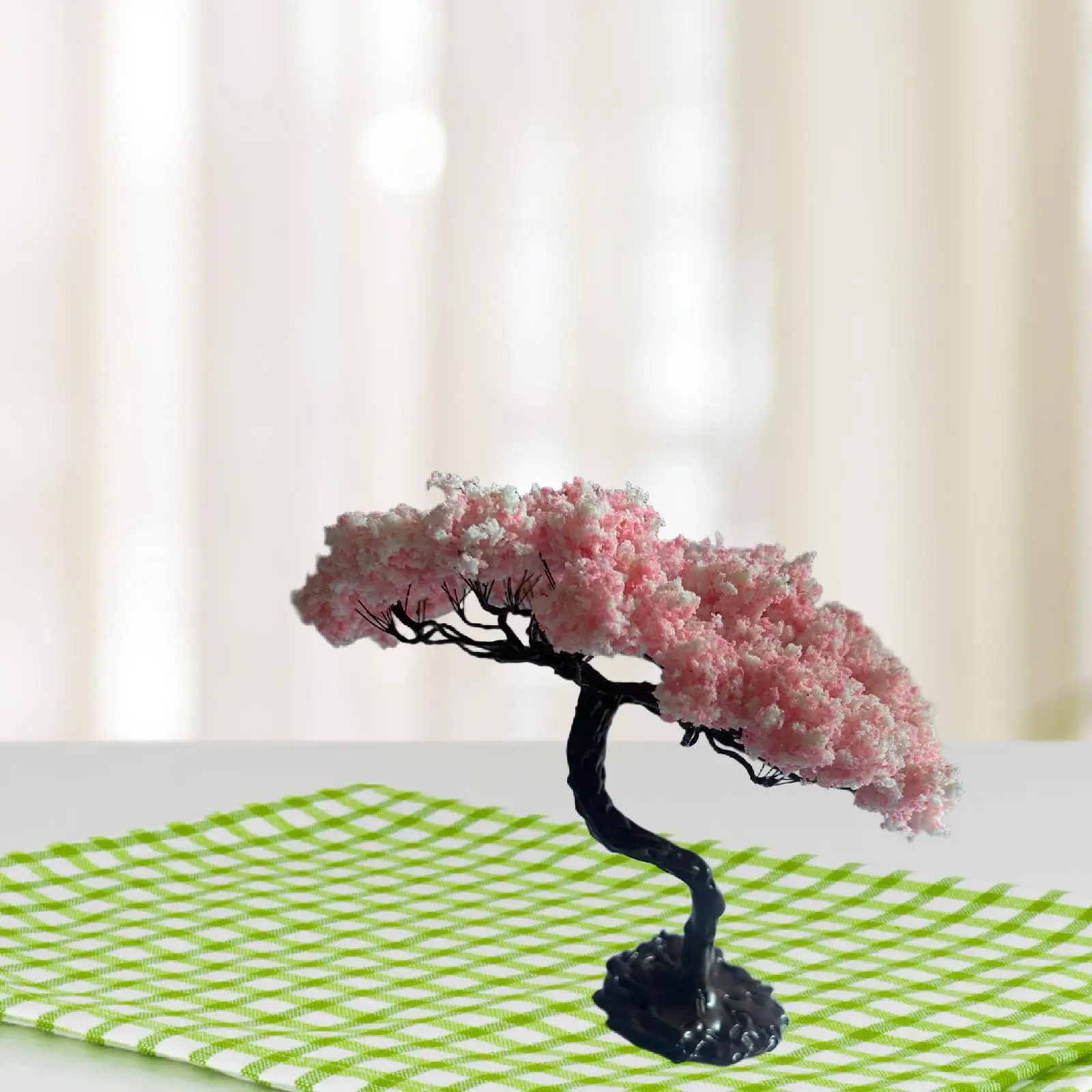 Miniature Tree Model ,Train Scenery Architecture Cake Decorating Cherry Blossom Tree for Scenery Landscape Architecture Decor
