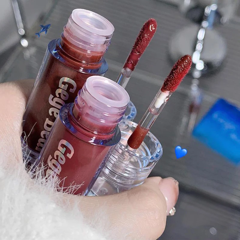 3 Pcs Lip Gloss Long-lasting Moisturizing Easy Halo-dyeing Waterproof Mirror Water Glass Lip Gloss Transparent Color Cosmetics