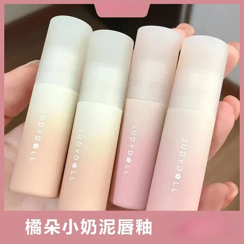 Judydoll Matte Velvet Lip Gloss Long-Lasting Lip Mud Tint Blush Waterproof Non-Stick Beauty Cosmetics Pretty Makeup Genuine
