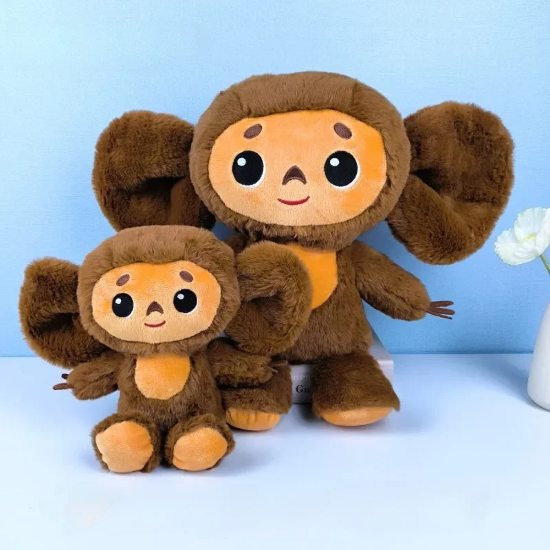 New Russia Anime Cheburashka Plush Doll Big Eyes Monkey Чебурашка Stuffed Plushie Toys Lovely Appease Pillow For Kids Gifts