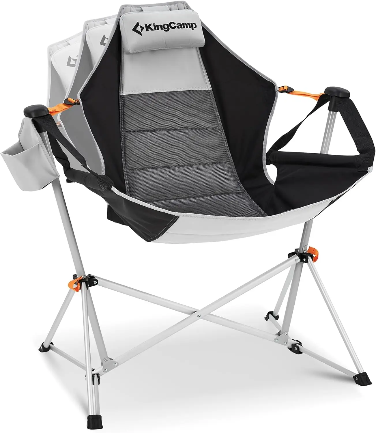 

Hammock Camping Chair, Swinging Portable Folding Camp Chairs for Adults 400lbs Heavy Duty Foldable Oversized Rocker with