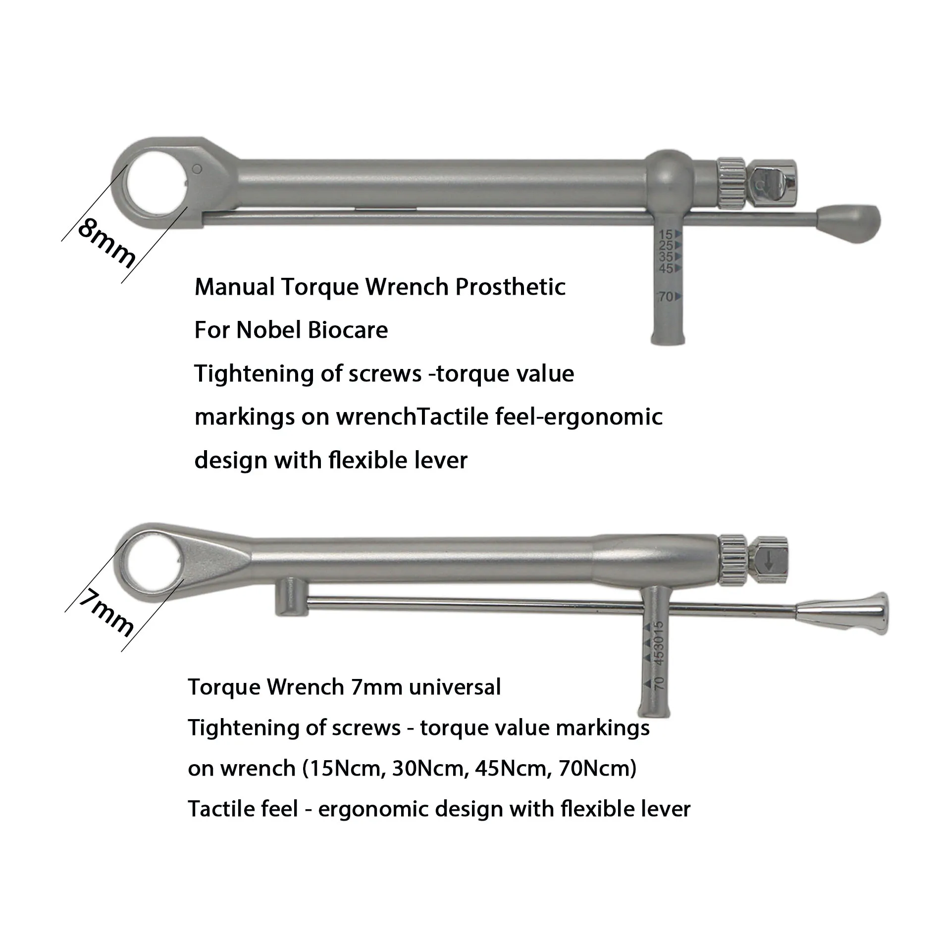 

Universal Dental Implant Torque Wrench Ratchet Machine Screwdriver 7mm/8mm Hand Latch Torque Wrench