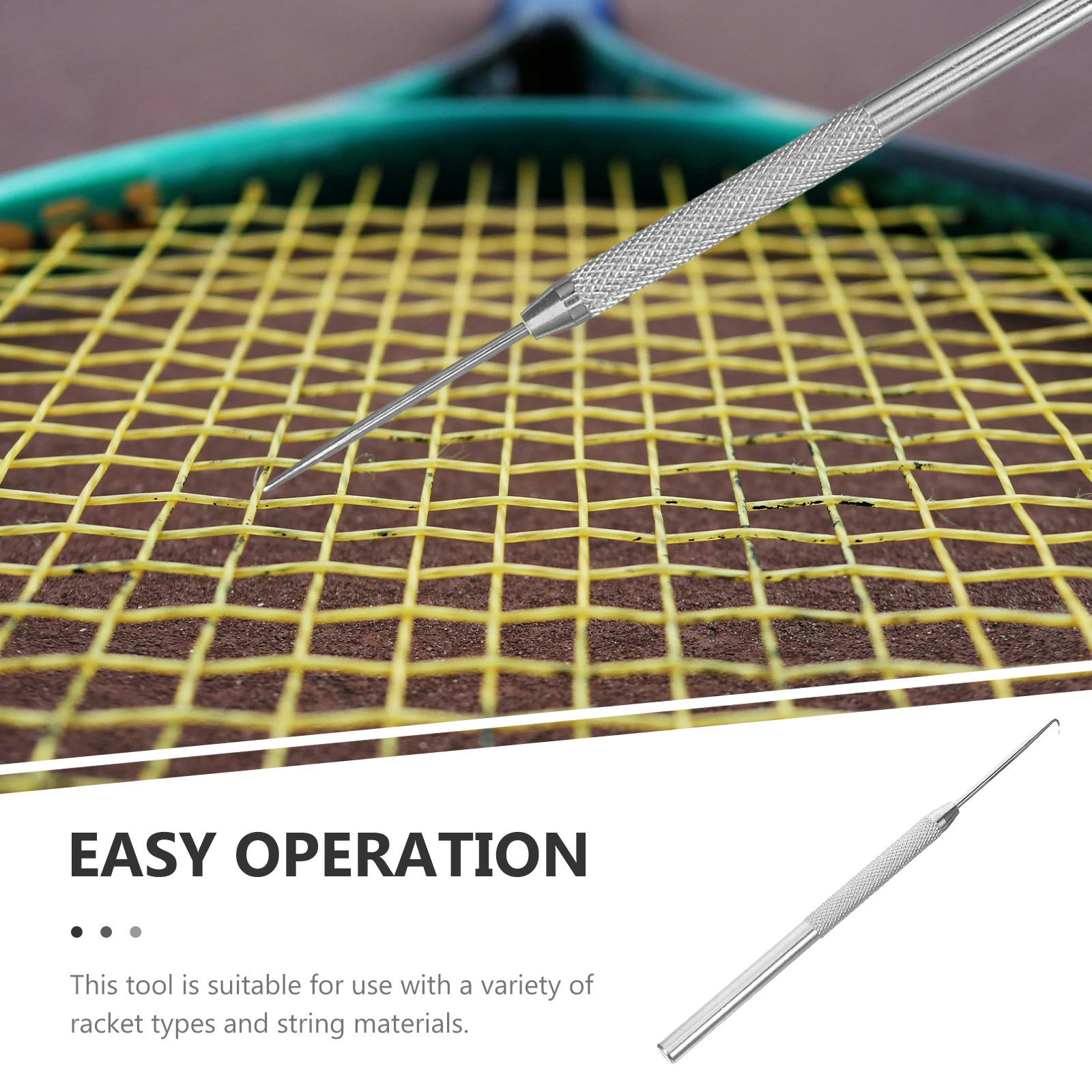

Golden Color Tennis Racket Stringing Hook Volleyball Net Outdoor Badminton Pulling Tool Sports Equipment