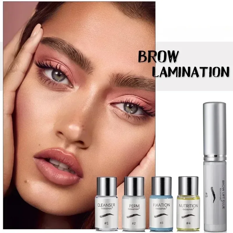 2024 Brow Lamination Makeup Kit Eyebrow Perm Lotion Eye Brow Lifting Semi-permanet Beauty Salon Brow Lift Nutrition 5ml