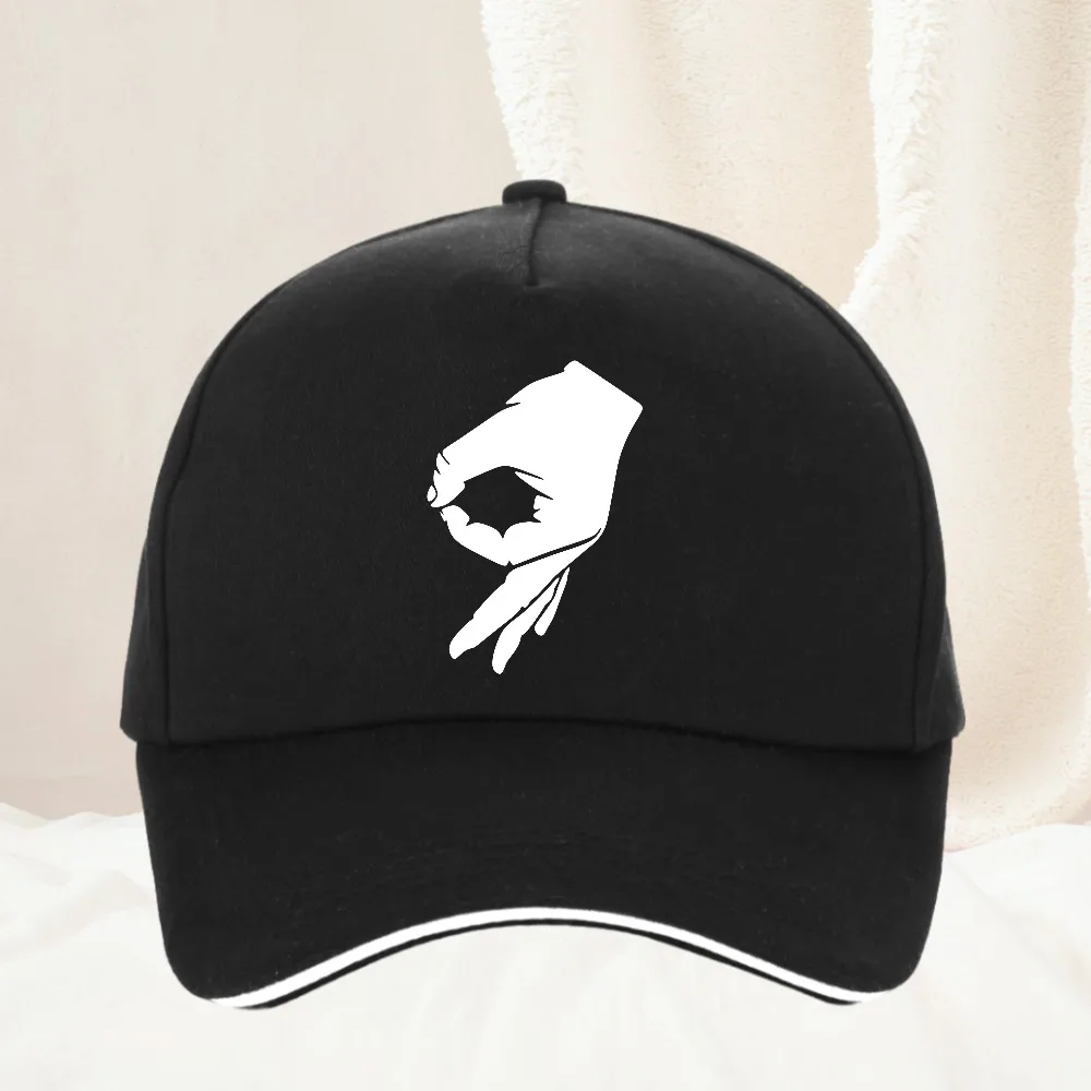 HOT SALE You Looked Made You Look Circle Finger Game Ok Hand Prank Baseball Cap design OK circle hand hat