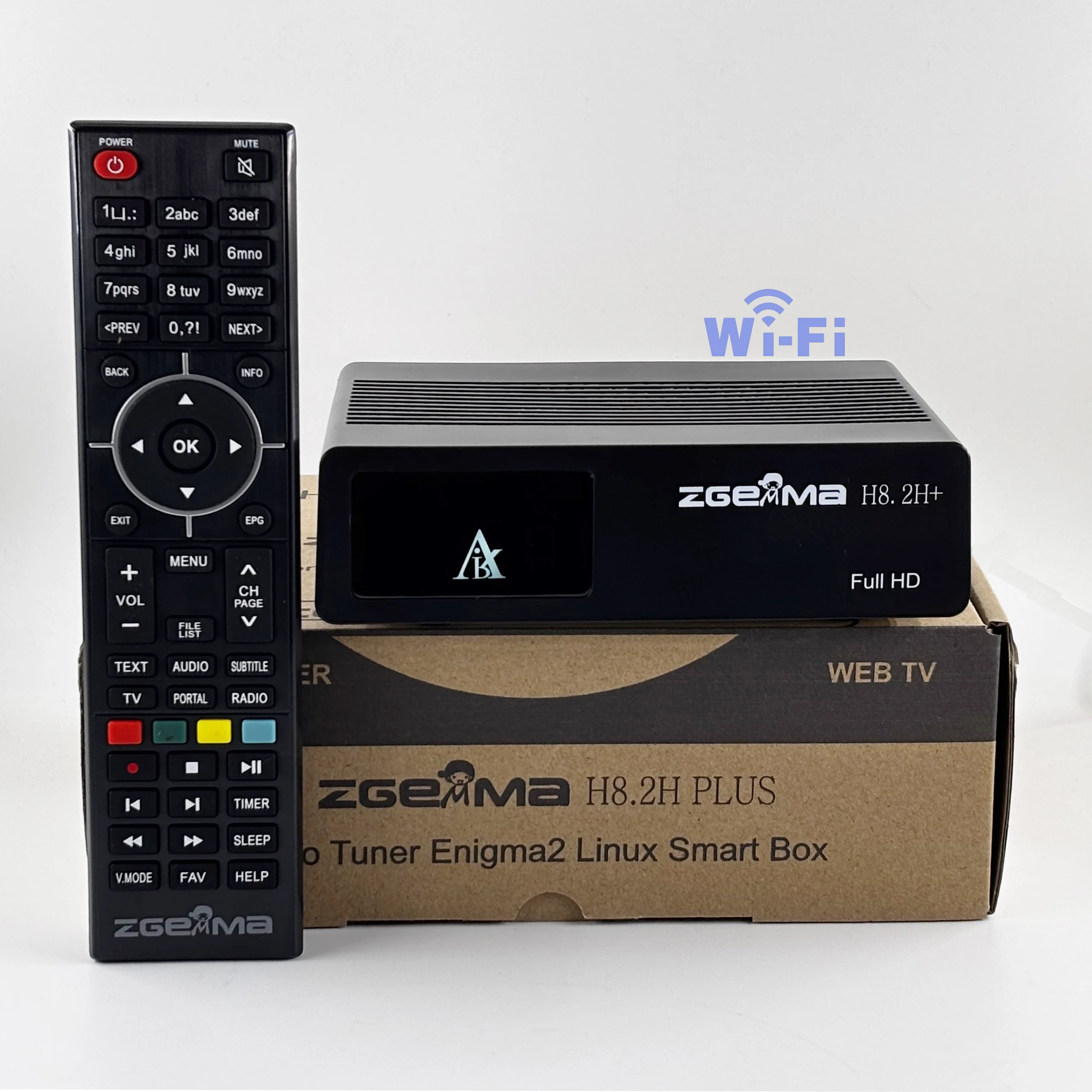 ZGEMMA H8.2H+ DVB T2/C + DVB S2X satellite + terrestrial/cable H.265 satellite tv decoder with Build-in wifi