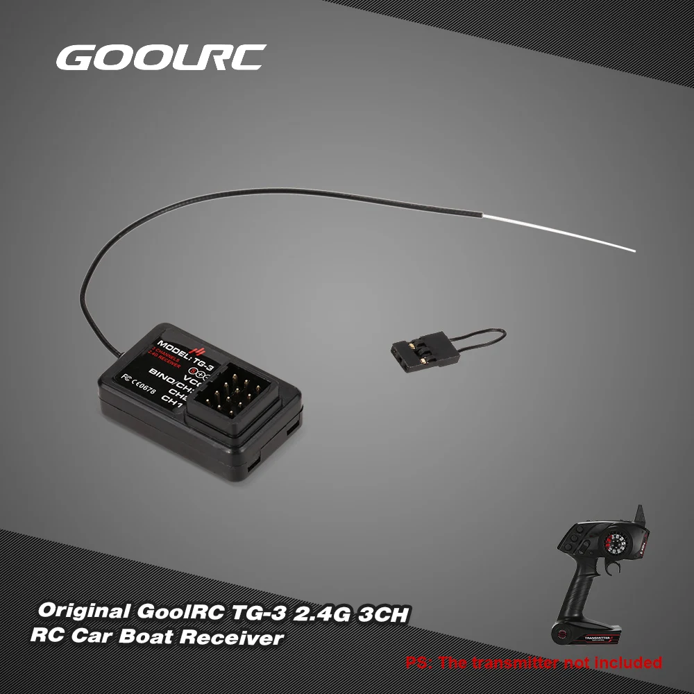 GoolRC TG-3 2.4G 3CH RC Car Boat Receiver for GoolRC TG3 AUSTAR AX5S Transmitter