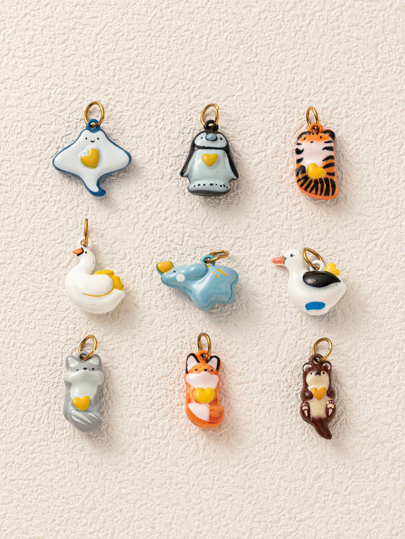 316 Edelstahl Wasserdichter, farbbeständiger, selbstheilender, beliebter schwarzer Gänse-Elefanten-DIY-Anhänger für Schmuck – Detail 3