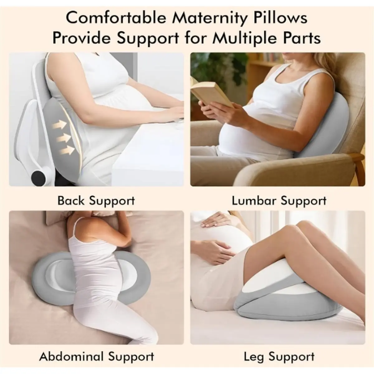 【MUST-HAVE LIST】 Pregnancy for Sleeping Memory Foam Maternity Pillow Support for Back Belly HIPS Adjustable Travel Wedge Pillow - view 3