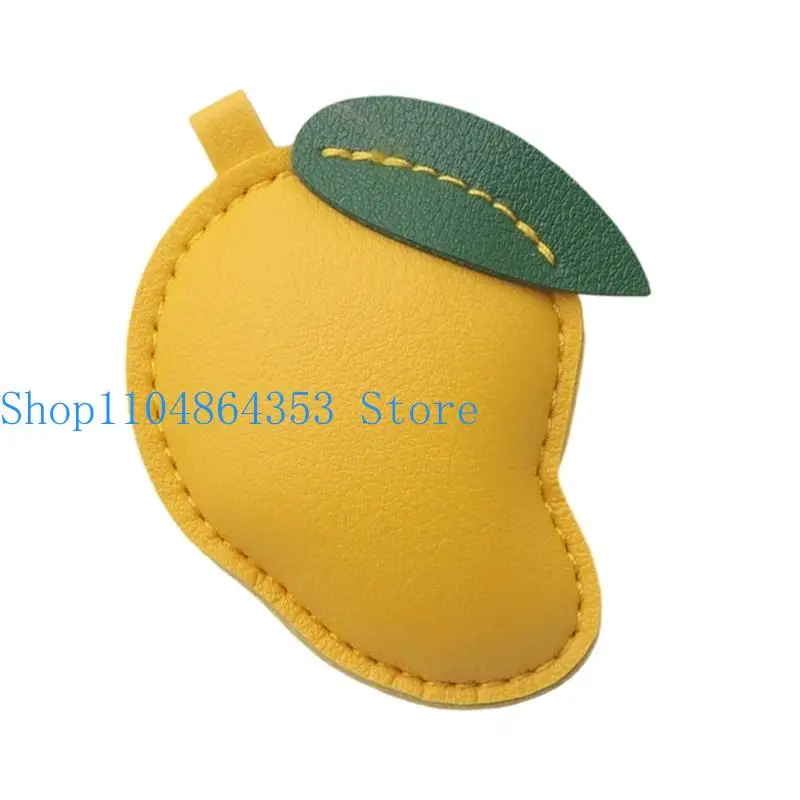 652F Mangos Rings Soft Handmade Decorative Charm Organizers Leather Texture