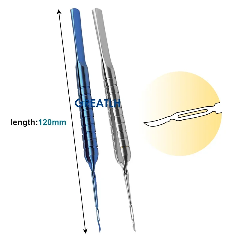 1pcs 120mm Eyelid Nucleus Crushing Tweezers Ophthalmic Forceps Ophthalmic Instrument Titanium/Stainless Steel