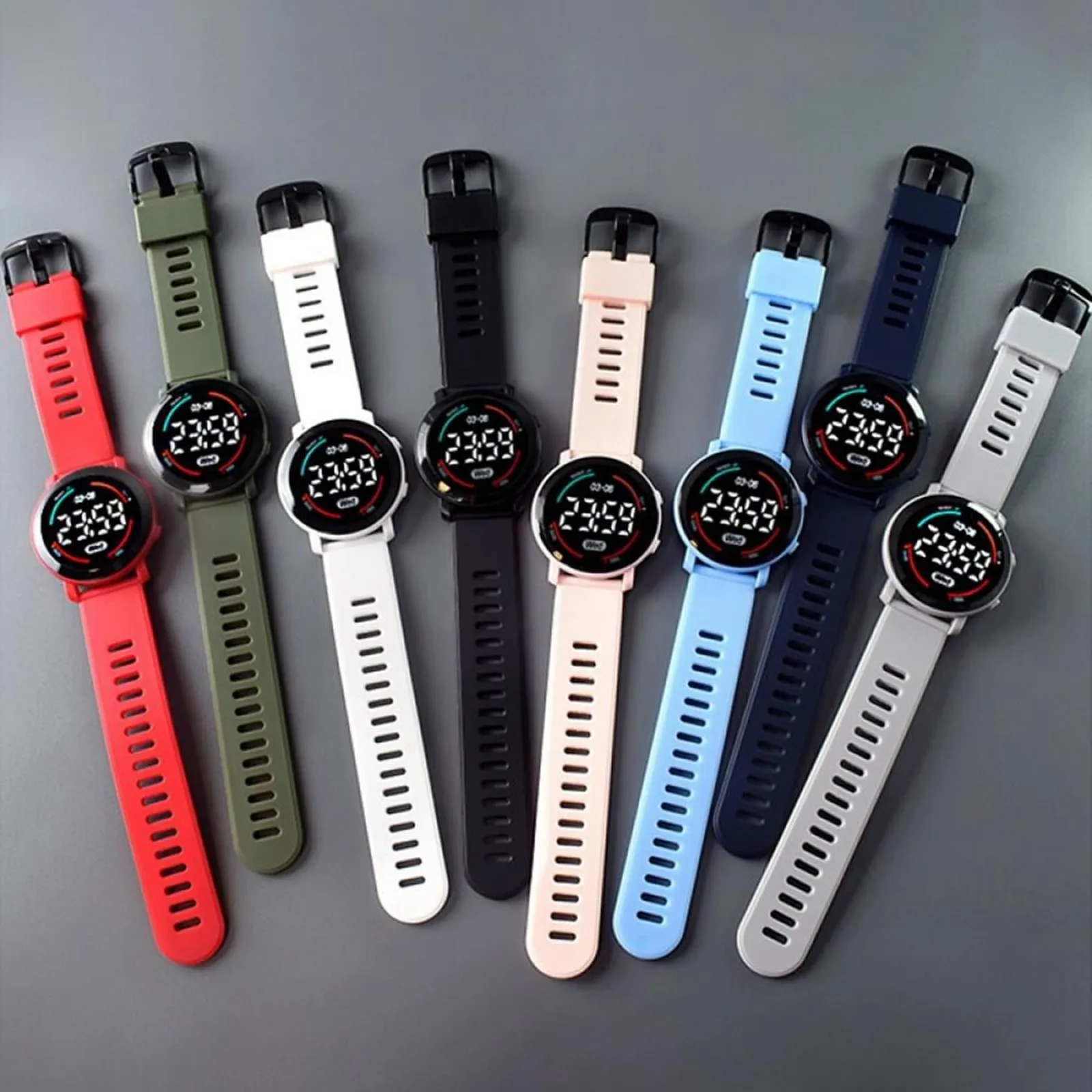 Montre de fitness étanche pour enfants, affichage électronique extérieur, montre simple, bracelet en silicone classique, haute qualité